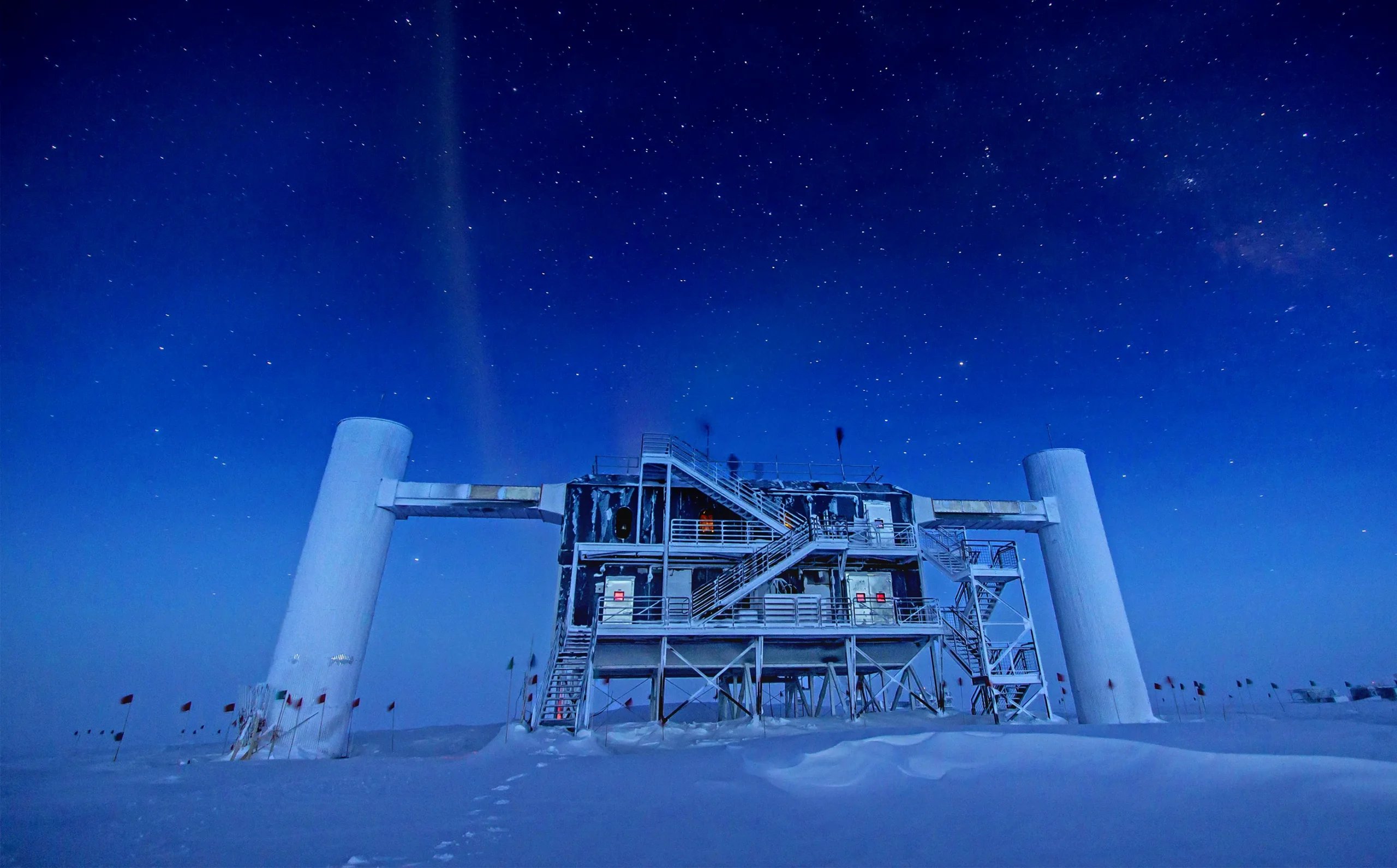 IceCube Neutrino Observatory in Antarctica
