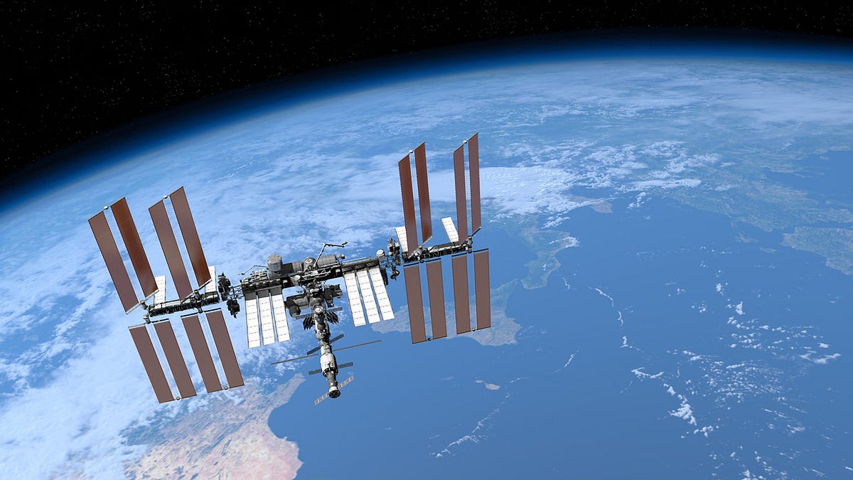 International Space Station orbiting Earth