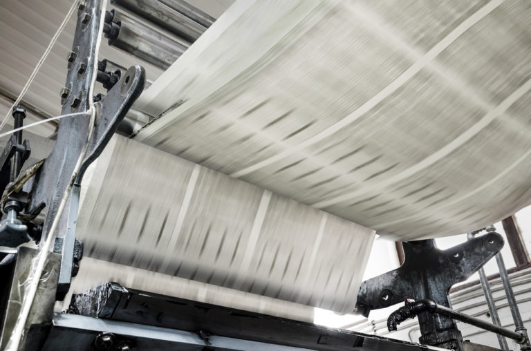 Newspaper printing press